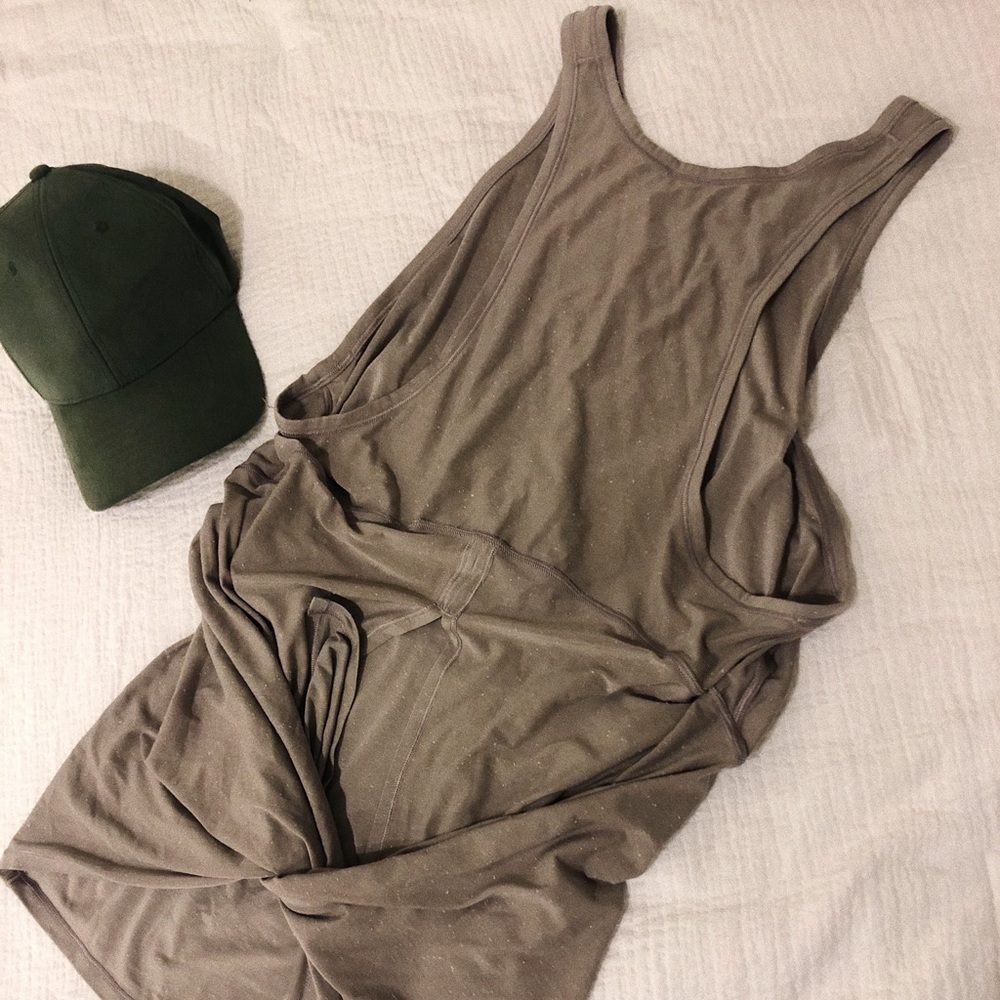 LULULEMON | Oversized Speckled Tie Back Tank |